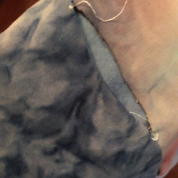 Multicoloured tube top. knot front. Size XS. - Picture 3 of 3